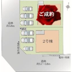 区画図　2号棟です地図