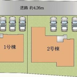 区画図　2号棟です地図