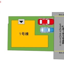 区画図　1号棟です
