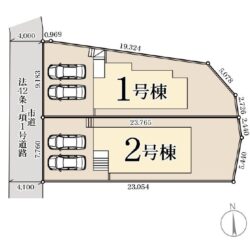 区画図　2号棟です