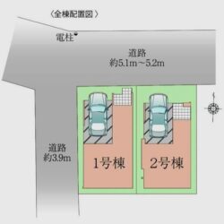 区画図 2号棟です