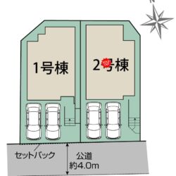 区画図　2号棟です地図