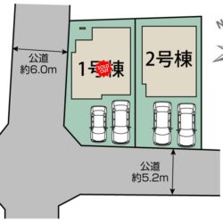 区画図　2号棟です地図