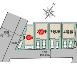 区画図　2号棟です地図