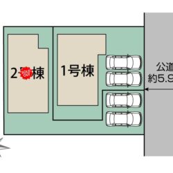 区画図　2号棟です