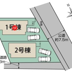 区画図　2号棟です