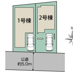 区画図　2号棟です地図