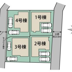 区画図　3号棟です地図