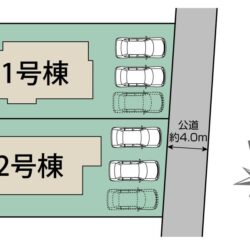 区画図　2号棟です