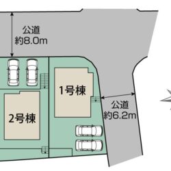 区画図　2号棟です地図