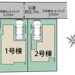 区画図　2号棟です地図