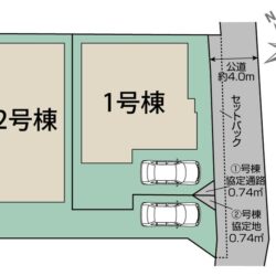 区画図　1号棟です