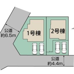 区画図　2号棟です地図