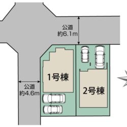 区画図　2号棟です地図