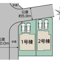区画図　2号棟です地図