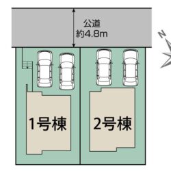 区画図　2号棟です地図