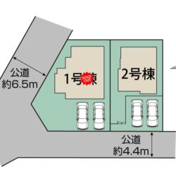 区画図　2号棟です地図