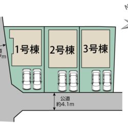 区画図　3号棟です地図