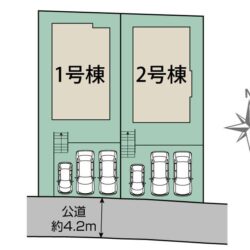区画図　2号棟です地図