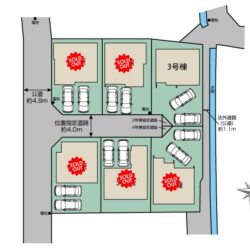 区画図　3号棟です地図