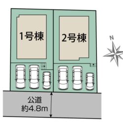 区画図　2号棟です地図