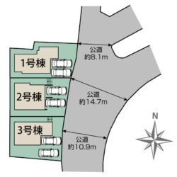 区画図　3号棟です