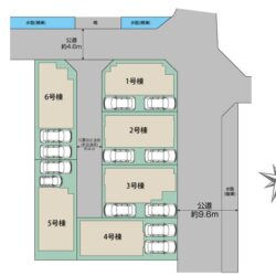 区画図　6号棟です