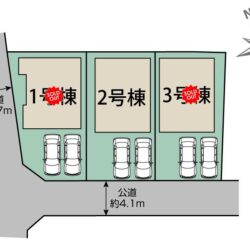 区画図　2号棟です地図