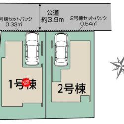 区画図　2号棟です地図