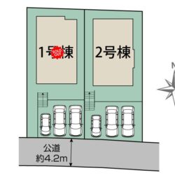 区画図　2号棟です地図