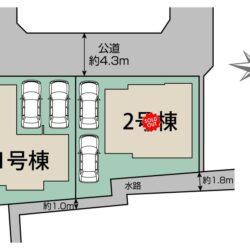 区画図　1号棟です地図