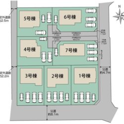 区画図　2号棟です