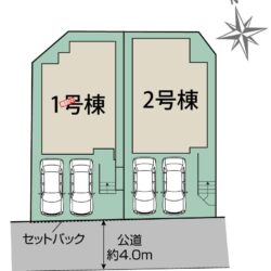区画図　2号棟です地図