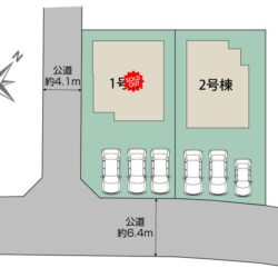 区画図　2号棟です地図