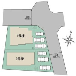 区画図　2号棟です地図