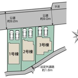 区画図　1号棟です