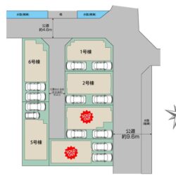 区画図　6号棟です