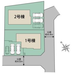 区画図　2号棟です