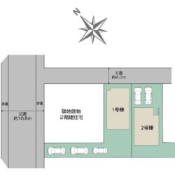 区画図　2号棟です地図
