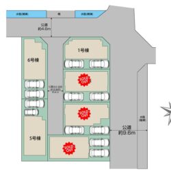 区画図　6号棟です