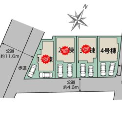 区画図　4号棟です地図