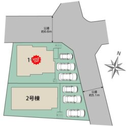 区画図　2号棟です地図