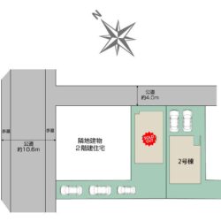 区画図　2号棟です地図