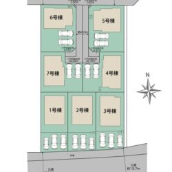 区画図　7号棟です地図