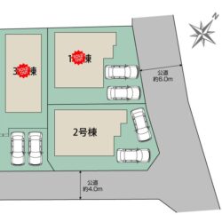 区画図　3号棟です地図