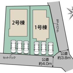 区画図　2号棟です