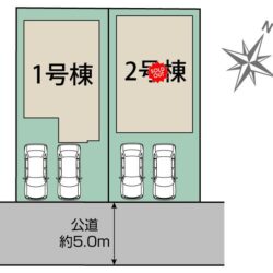 区画図　1号棟です
