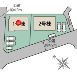 区画図　2号棟です地図