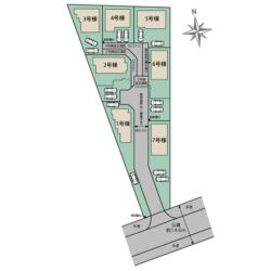 区画図　1号棟です