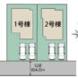 地図 区画図　2号棟です